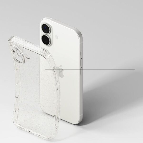 Etui Ringke Air do Apple iPhone 17 Glitter Clear