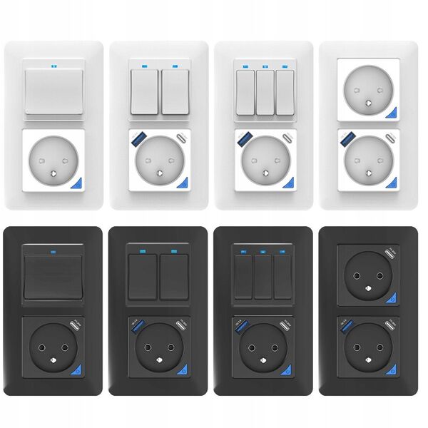 T400U PSMART Smart gniazdo białe Wi-Fi TUYA pomiar USB+USB-C