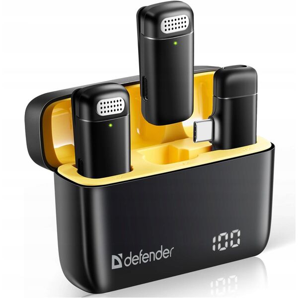 Defender, Lavalier mikrofon, TALKY-139, czarny