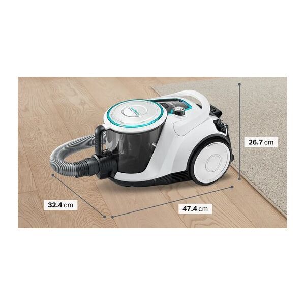 Odkurzacz Bosch Bosch series | 6 BGC41XHYG, canister vacuum cleaner (white)