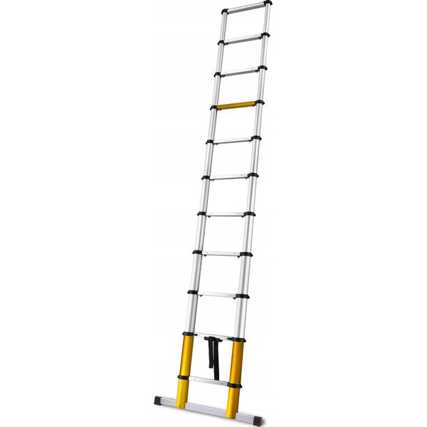 AWTools DRABEST ALUMINUM TELESCOPIC LADDER 11 steps 3.2 m MAX 150 kg
