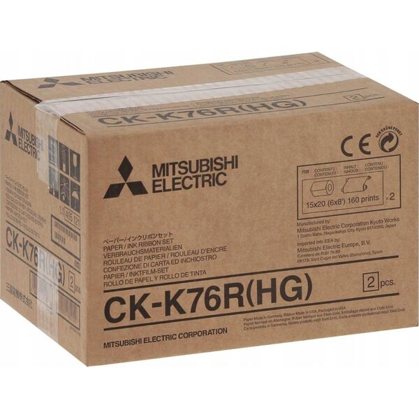 Mitsubishi Ck K 76 R Hg 10X15/15X20cm 640/320 Zdjęć Pasuję Do Cp K60 Dw S (485092)