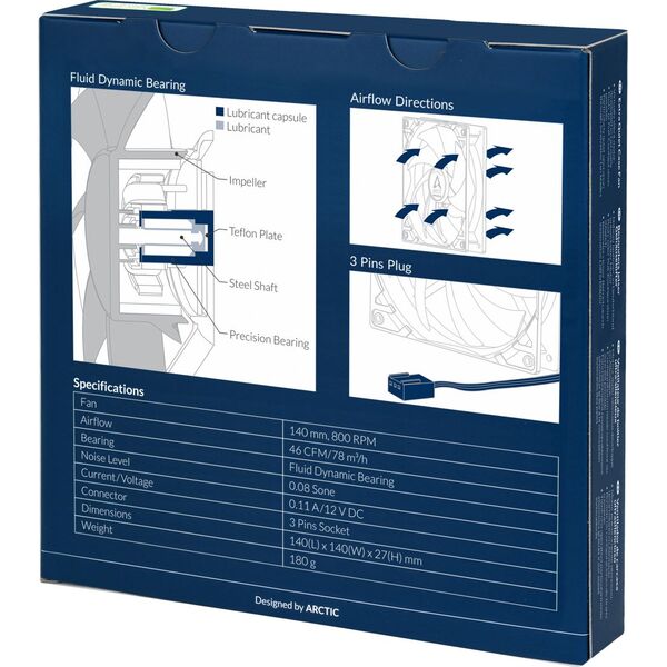Wentylator Arctic F14 Silent (ACFAN00217A)