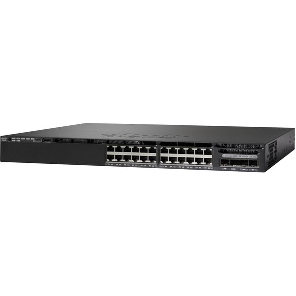 Cisco Catalyst WS-C3650-24PS-L Zarządzany L3 Gigabit Ethernet (10/100/1000) Obsługa PoE 1U Czarny