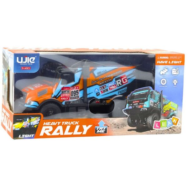 Samochód Ciężarowy Zdalnie Sterowany RC Pomarańczowy Niebieski LEAN Toys