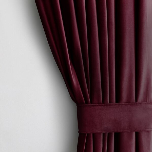 AmeliaHome Zasłona VELVET styl klasyczny na taśmie 140x270 czerwona