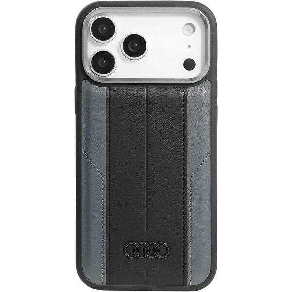 Case Audi A6 Synthetic Leather MagSafe for iPhone 17 Pro Max black