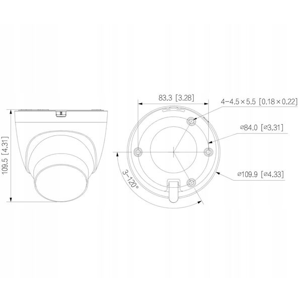 KAMERA IP IPC-HDW2849T-S-LED-0360B-PRO WizSense WizColor - 8&nbsp|Mpx 3.6&nbsp|mm DAHUA