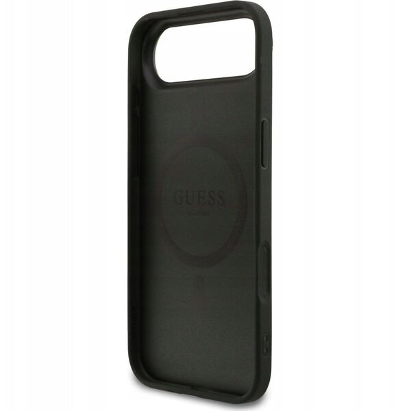 GUESS futerał do IPHONE 17 kompatybilny z MagSafe GUHMP17SG4GFRK (PU 4G Ring Classic Logo) czarny