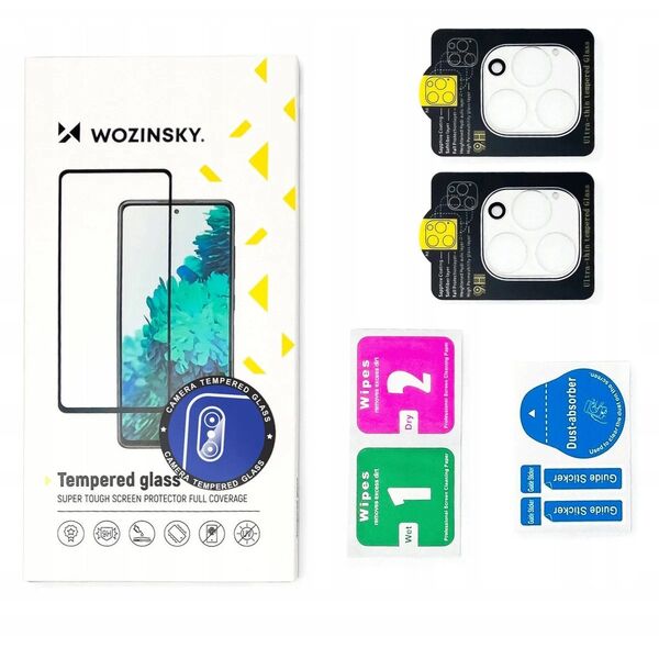 Μαύρο γυαλί για την κάμερα Wozinsky Full Camera Glass για iPhone 17 Pro, σετ 2 τεμαχίων