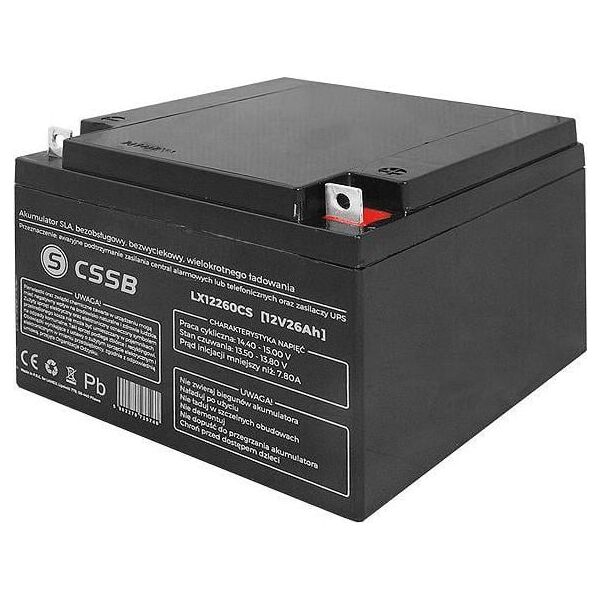 CSSB Akumulator żelowy CSSB 12V 26Ah