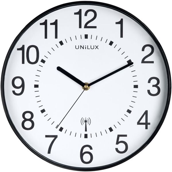 Unilux unilux Wanduhr MAXI WAVE Ø 37.5 cm schwarz