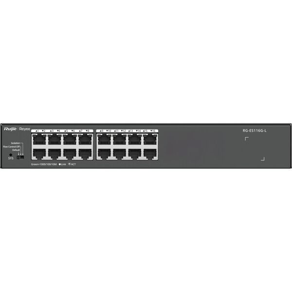 Reyee RG-ES116G-L Μη Διαχειριζόμενος Διακόπτης (RG-ES116G-L)