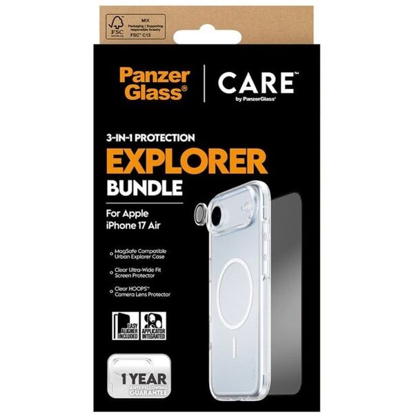 PanzerGlass CARE by PanzerGlass 3-in-1 Explorer Set iP 17 Air