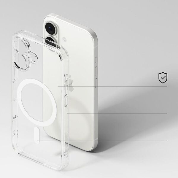 Etui Ringke Fusion Magnetic MagSafe do Apple iPhone 17 Clear