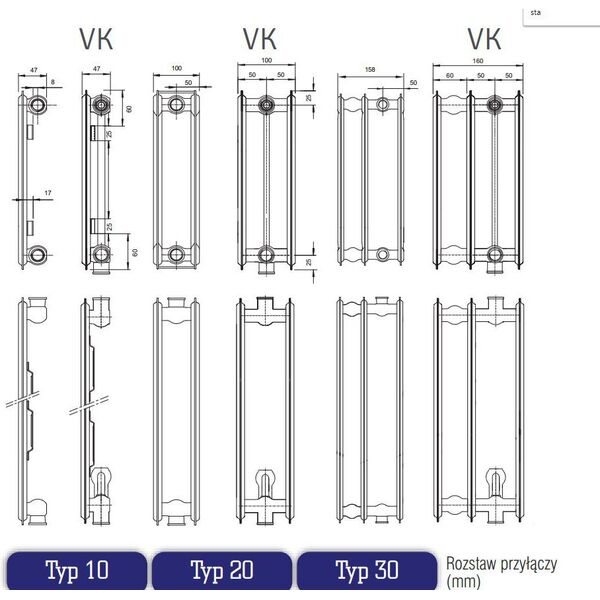 Stelrad Grzejnik Accord VK Typ 20 600 x 1400mm 1165W (GR-ST-AV-20140)
