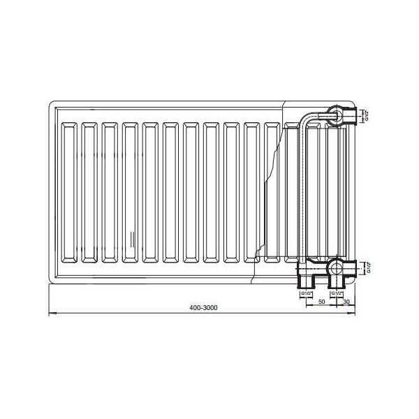 Stelrad Grzejnik Accord VK Typ 20 600 X 800mm 666W (AV20080)