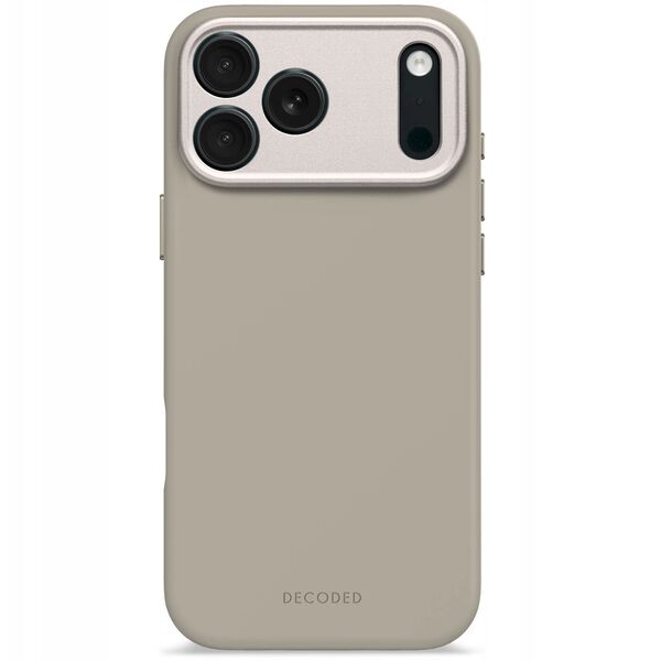 Decoded AntiMicrobial Silicone Backcover - silikonowa obudowa ochronna do iPhone 17 Pro Max kompatybilna z MagSafe (soft taupe)