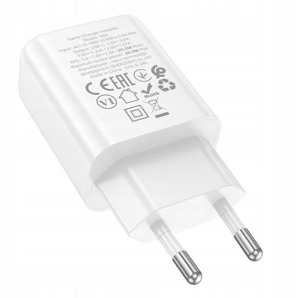 HOCO wall charger Type C PD QC 20W N60 white