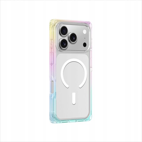 Etui AMAZINGTHING Omni na iPhone 17 Pro kompatybilne z MagSafe - przezroczyste-tęczowe