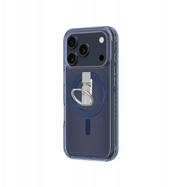 Etui AMAZINGTHING Titan Pro Grip Ring Set na iPhone 17 Pro Max kompatybilne z MagSafe - niebieskie
