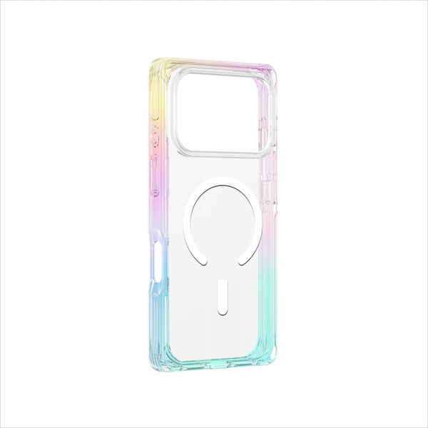 Etui AMAZINGTHING Omni na iPhone 17 Pro Max kompatybilne z MagSafe - przezroczyste-tęczowe