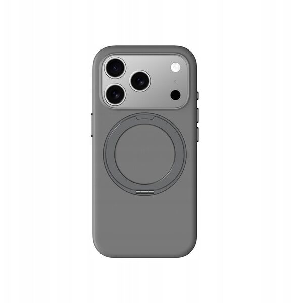 Etui AMAZINGTHING Cloudie na iPhone 17 Pro z podstawką - szare