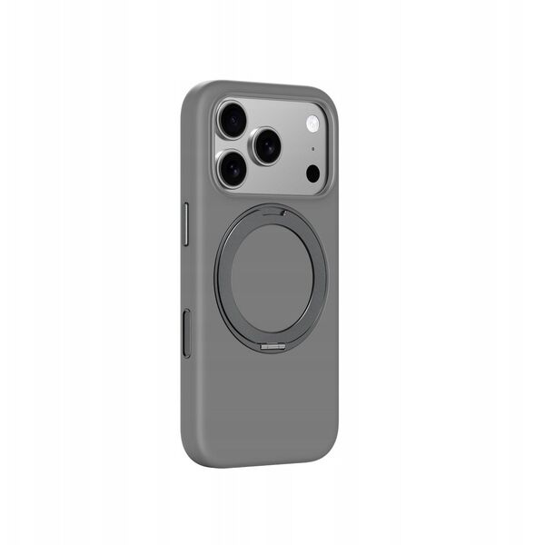 Etui AMAZINGTHING Cloudie na iPhone 17 Pro z podstawką - szare