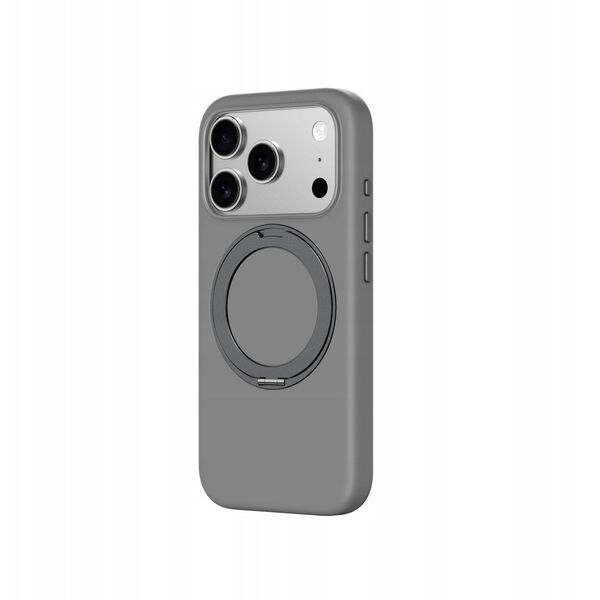 Etui AMAZINGTHING Cloudie na iPhone 17 Pro z podstawką - szare