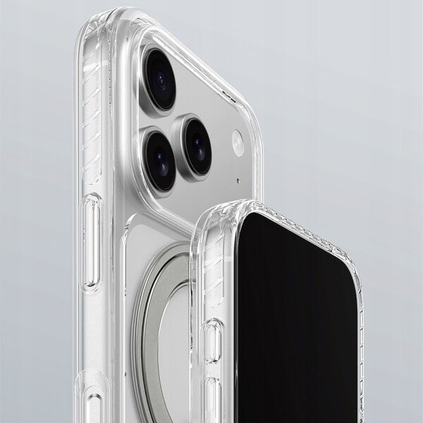 Etui AMAZINGTHING Titan Pro MagSpin na iPhone 17 Pro Max kompatybilne z MagSafe - szare