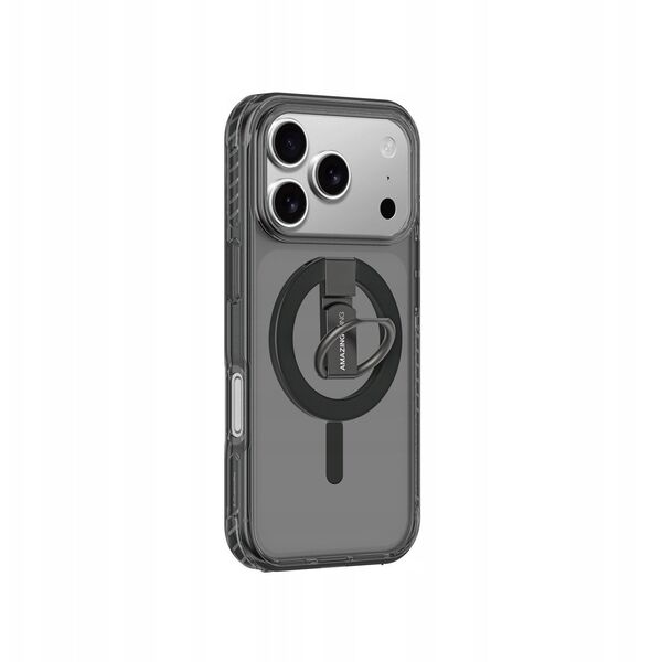 Etui AMAZINGTHING Titan Pro Grip Ring Set na iPhone 17 Pro Max kompatybilne z MagSafe - czarne