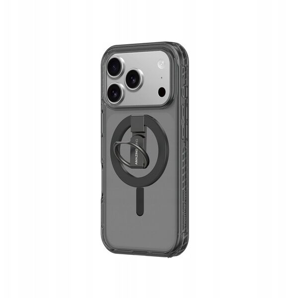 Etui AMAZINGTHING Titan Pro Grip Ring Set na iPhone 17 Pro Max kompatybilne z MagSafe - czarne