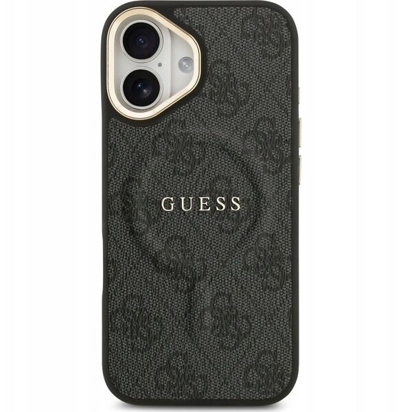 Etui Guess 4G PU Classic Logo MagSafe na iPhone 17 - czarne