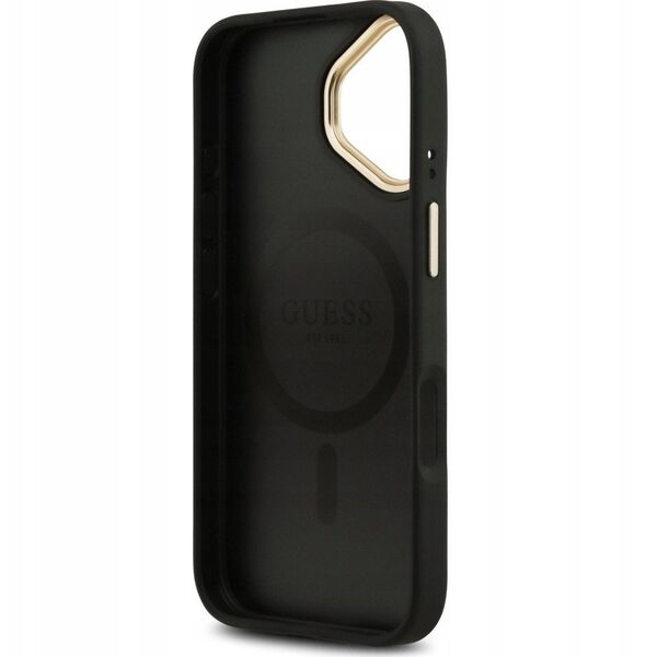 Etui Guess 4G PU Classic Logo MagSafe na iPhone 17 - czarne