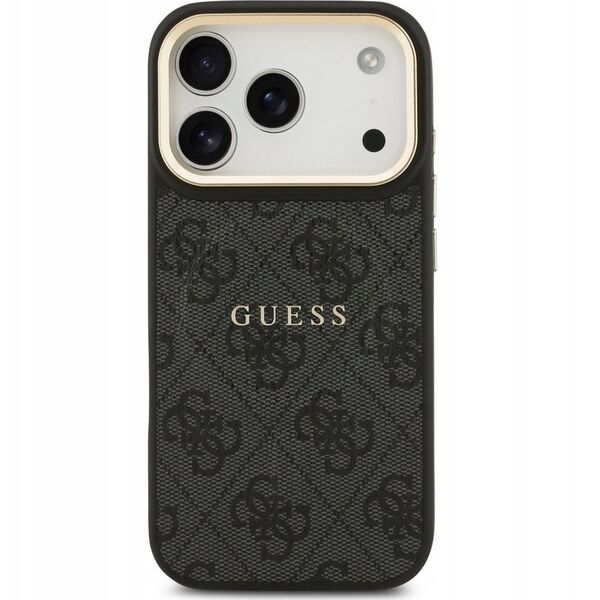 Etui Guess 4G PU Classic Logo MagSafe na iPhone 17 Pro - czarne