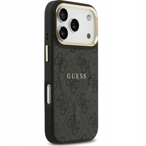 Etui Guess 4G PU Classic Logo MagSafe na iPhone 17 Pro - czarne
