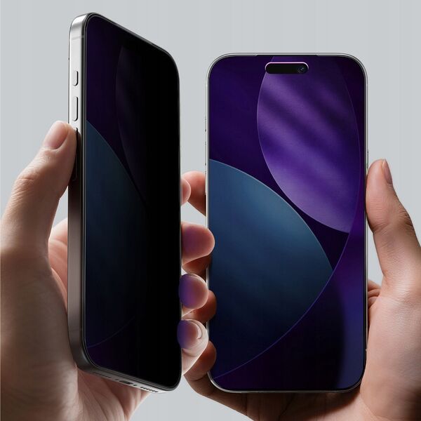 Szkło hartowane AMAZINGTHING Titan Privacy FusionFilter 7 prywatyzujące na iPhone 17 Pro Max