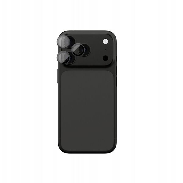 Szkło na aparat AMAZINGTHING Lens Glass na iPhone 17 Pro / Pro Max z szarą ramką aluminiową