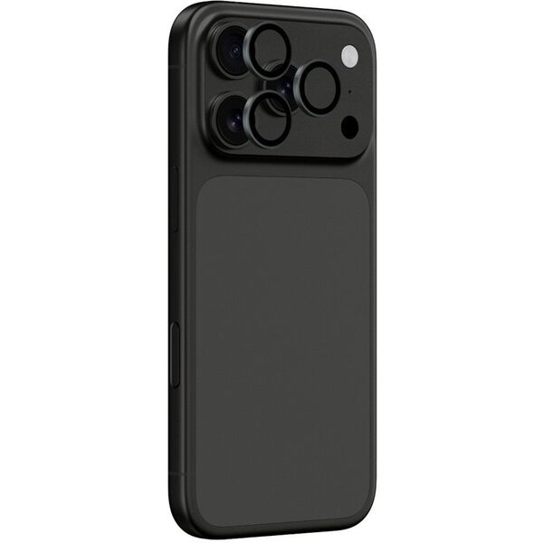 Szkło na aparat AMAZINGTHING Lens Glass na iPhone 17 Pro / Pro Max z szarą ramką aluminiową