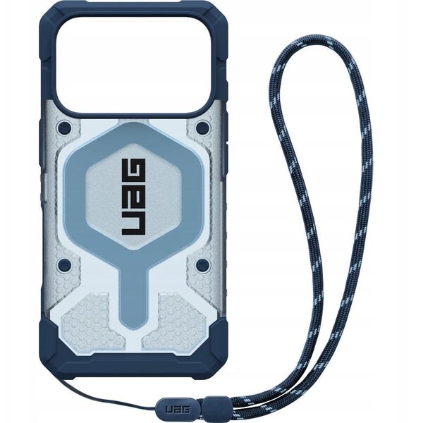 UAG Pathfinder Clear MagSafe Bundle - etui do iPhone 17 Pro kompatybilne z MagSafe oraz smycz na nadgarstek (blues)