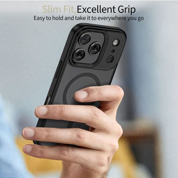 Etui Tech-Protect Magmat MagSafe do Apple iPhone 17 Pro Matte Black