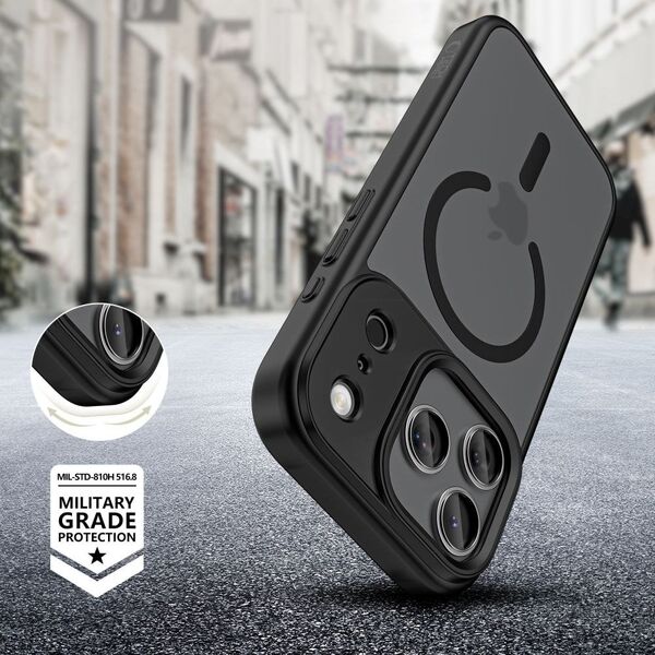 Etui Tech-Protect Magmat MagSafe do Apple iPhone 17 Pro Matte Black