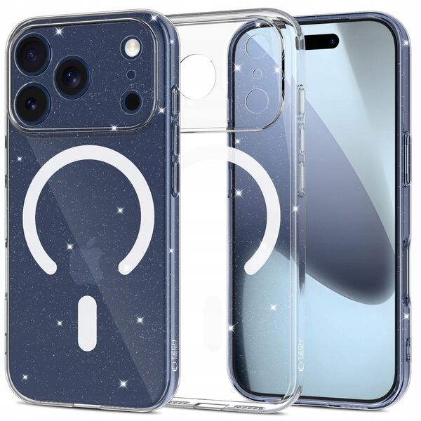 Etui Tech-Protect Flexair MagSafe do Apple iPhone 17 Pro Glitter