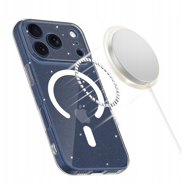 Etui Tech-Protect Flexair MagSafe do Apple iPhone 17 Pro Glitter