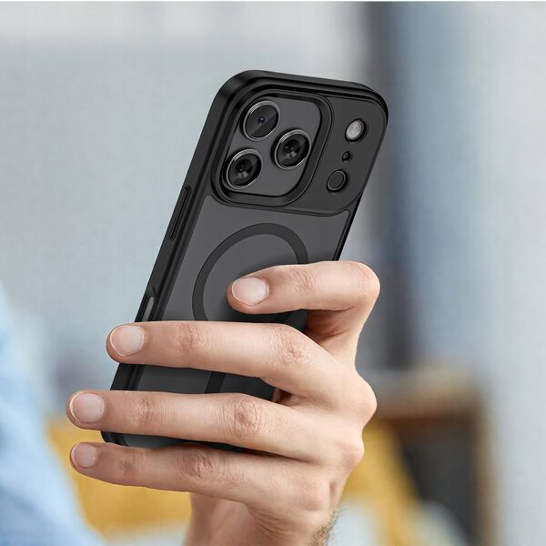 Etui Tech-Protect Magmat MagSafe do Apple iPhone 17 Pro Max Matte Black