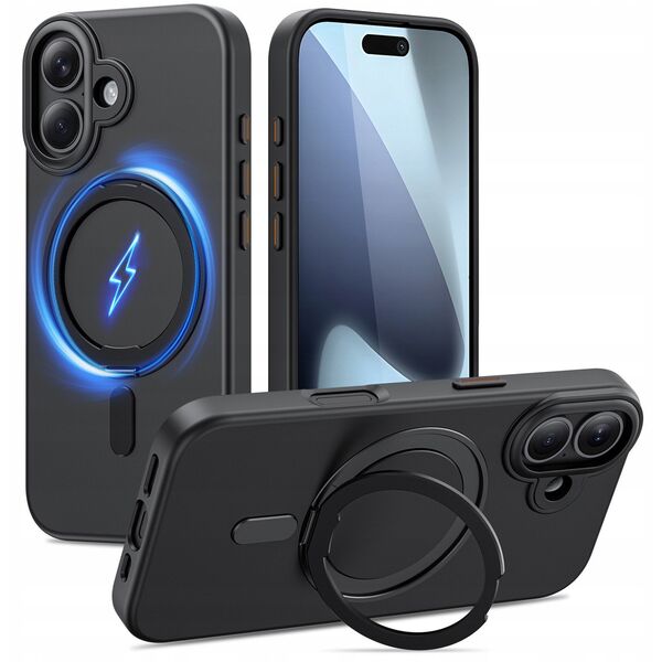 Etui Tech-Protect Magring MagSafe do Apple iPhone 17 Matte Black