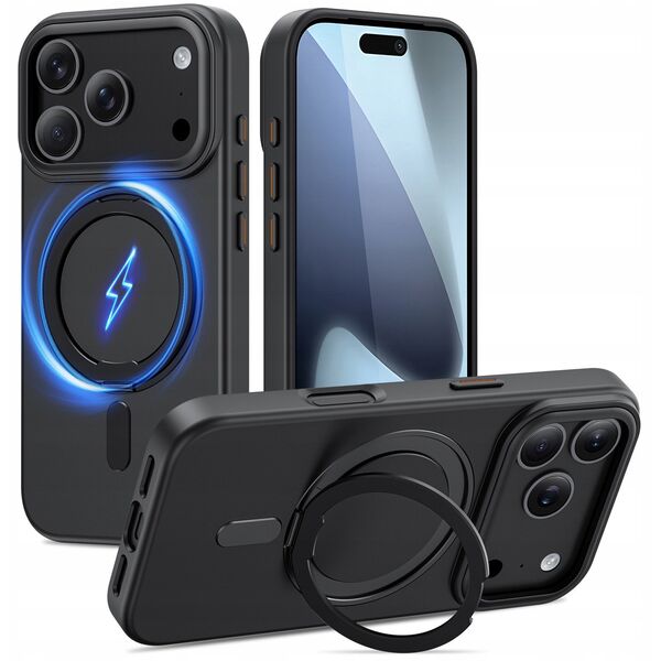Etui Tech-Protect Magring MagSafe do Apple iPhone 17 Pro Max Matte Black