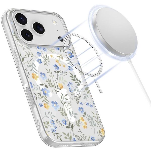 Etui Tech-Protect FlexAir MagSafe do Apple iPhone 17 Pro Spring Flowers