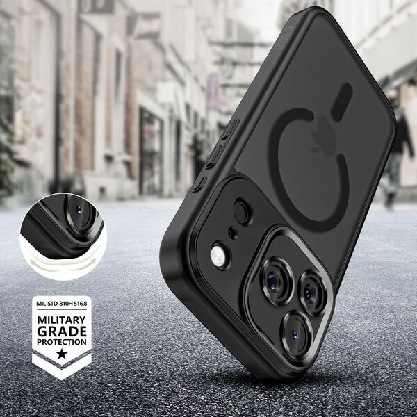 Etui Tech-Protect MagCam MagSafe do Apple iPhone 17 Pro Matte Black