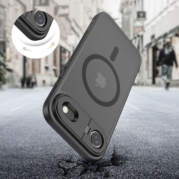 Etui Tech-Protect Magstand MagSafe do Apple iPhone 17 Air Matte Black